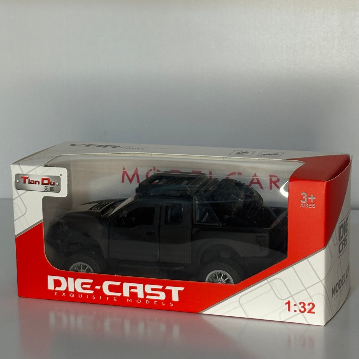 Camioneta Pickup Ford Raptor, Die-Cast Escala 1:32 – Vehículo 4x4 en Miniatura de Aleación