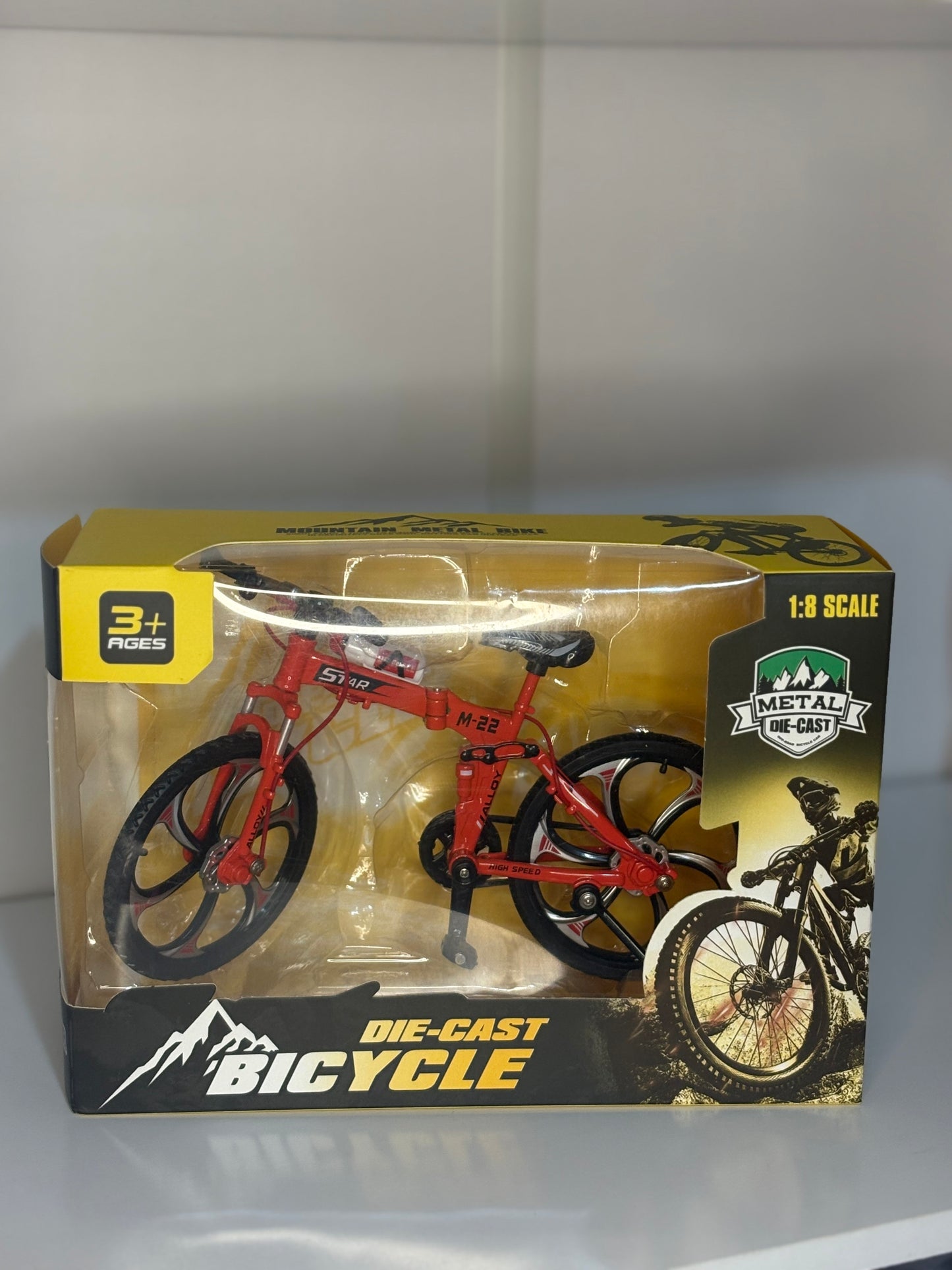 Bicicleta a Escala 1:8 Metal Die-Cast M-22| Bicicleta de Colección en Miniatura