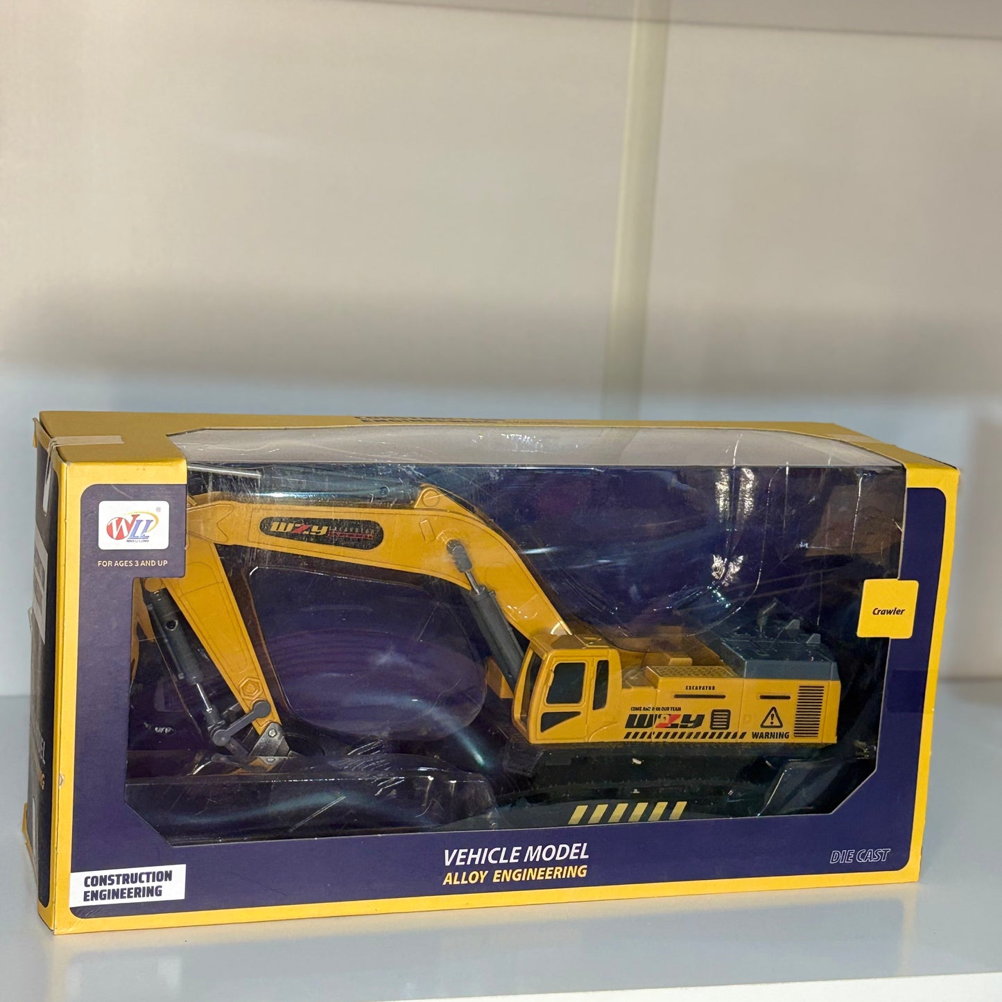 Excavadora de Juguete con Oruga – Máquina de Construcción Realista para Niños