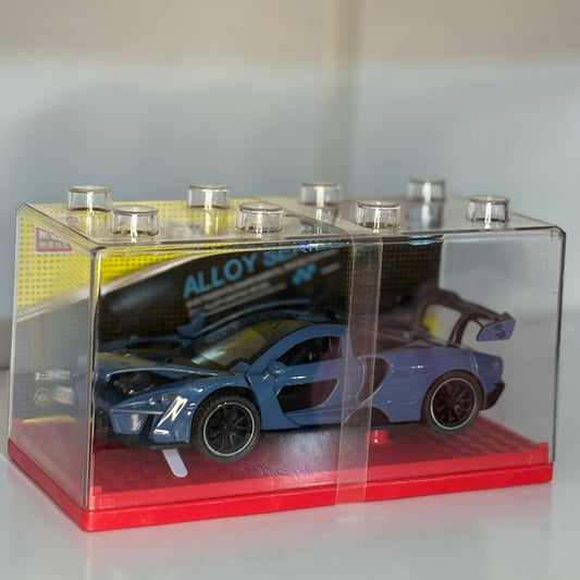 Auto Deportivo  modelo a escala del McLaren Senna Die-Cast Escala 1:32 con Alerón – Carro de Colección con Caja Display, con luz y sonido