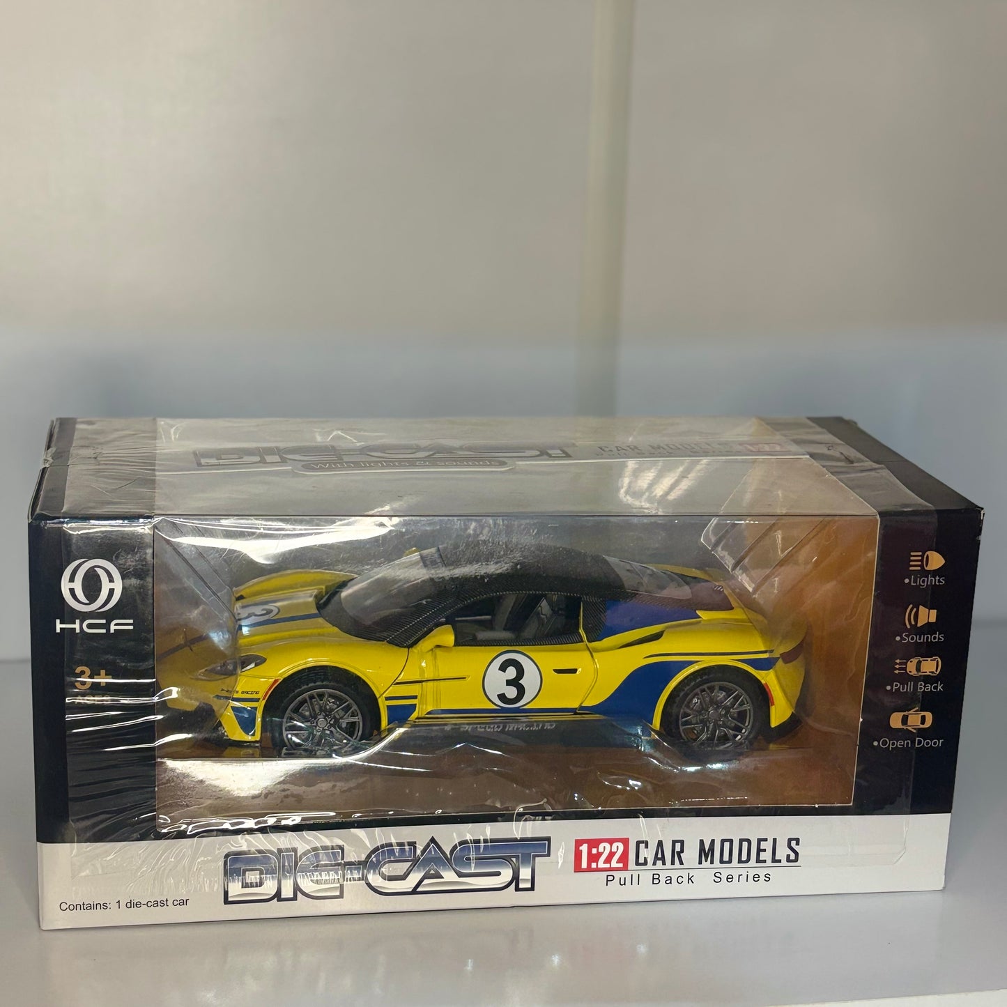 Auto Maserati Deportivo a Escala 1:22 Die-Cast con Luces y Sonido| Carro de Colección Pull Back