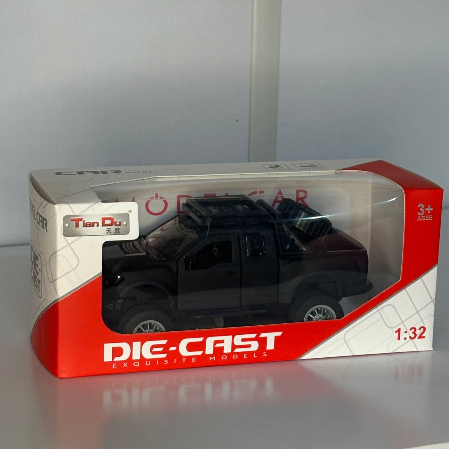 Camioneta Pickup Ford Raptor, Die-Cast Escala 1:32 – Vehículo 4x4 en Miniatura de Aleación