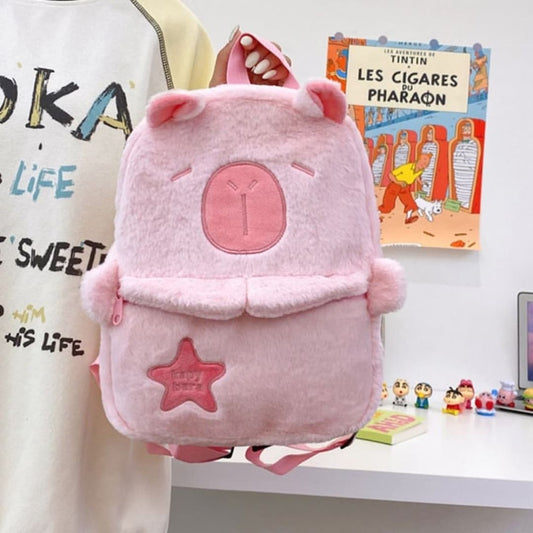 Mochila Felpa Pequeña Capibara