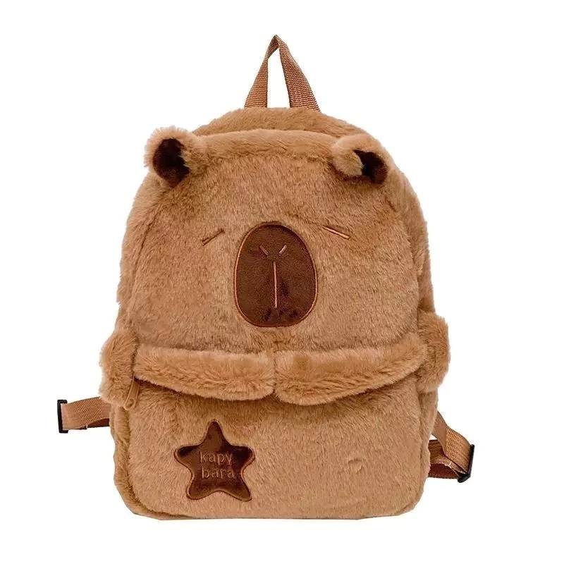 Mochila Felpa Mediana Capibara