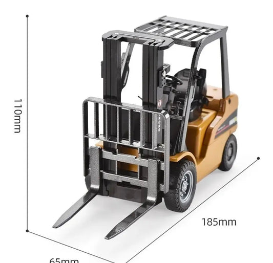 Montacargas de Juguete a Escala 1:50 de Metal HUINA – Forklift Die-Cast Realista para Niños y Coleccionistas
