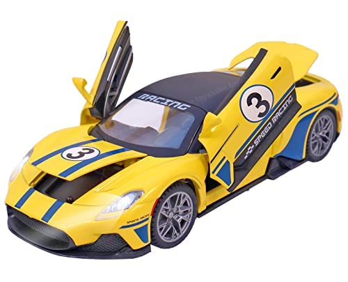 Auto Maserati Deportivo a Escala 1:22 Die-Cast con Luces y Sonido| Carro de Colección Pull Back