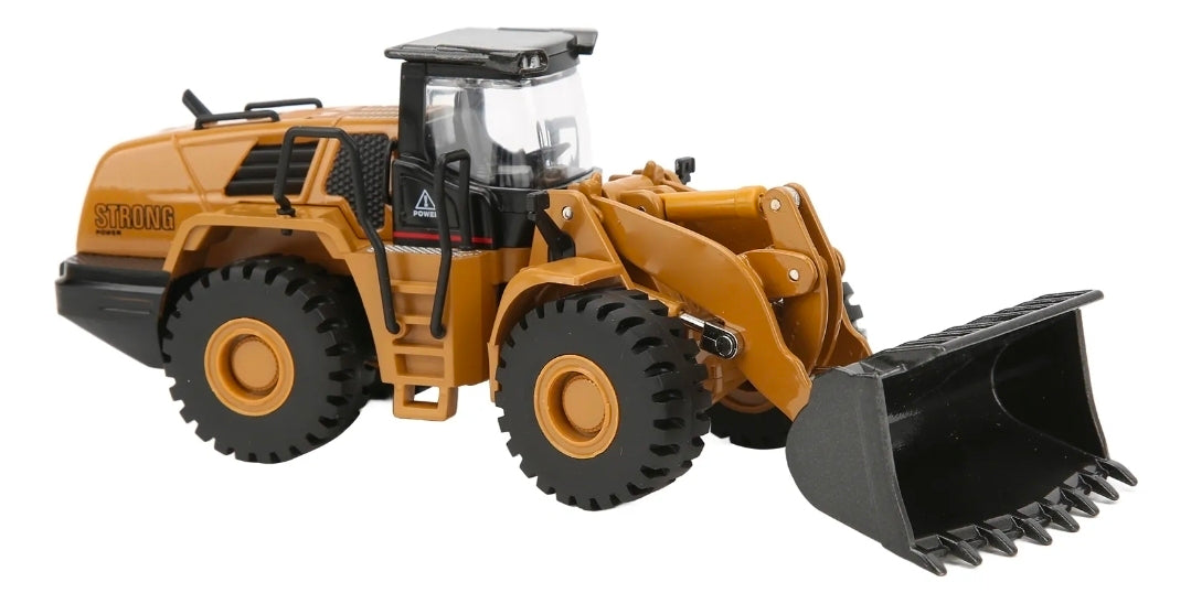 Cargador Frontal Bulldozer a Escala 1:50 Die-Cast Metal – Maquinaria de Construcción.