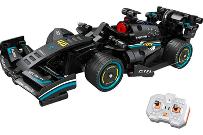Auto de Carreras RC para Armar 313 Piezas Negro – Control Remoto 2.4GHz Racing Super Speed