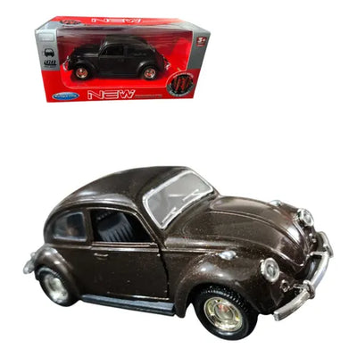 Auto Clásico Die-Cast modelo Volkswagen Beetle (Escarabajo), con Puertas Abatibles y Sistema Pull Back – Carro de Colección de la marca Kings Toy, Escala 1:36