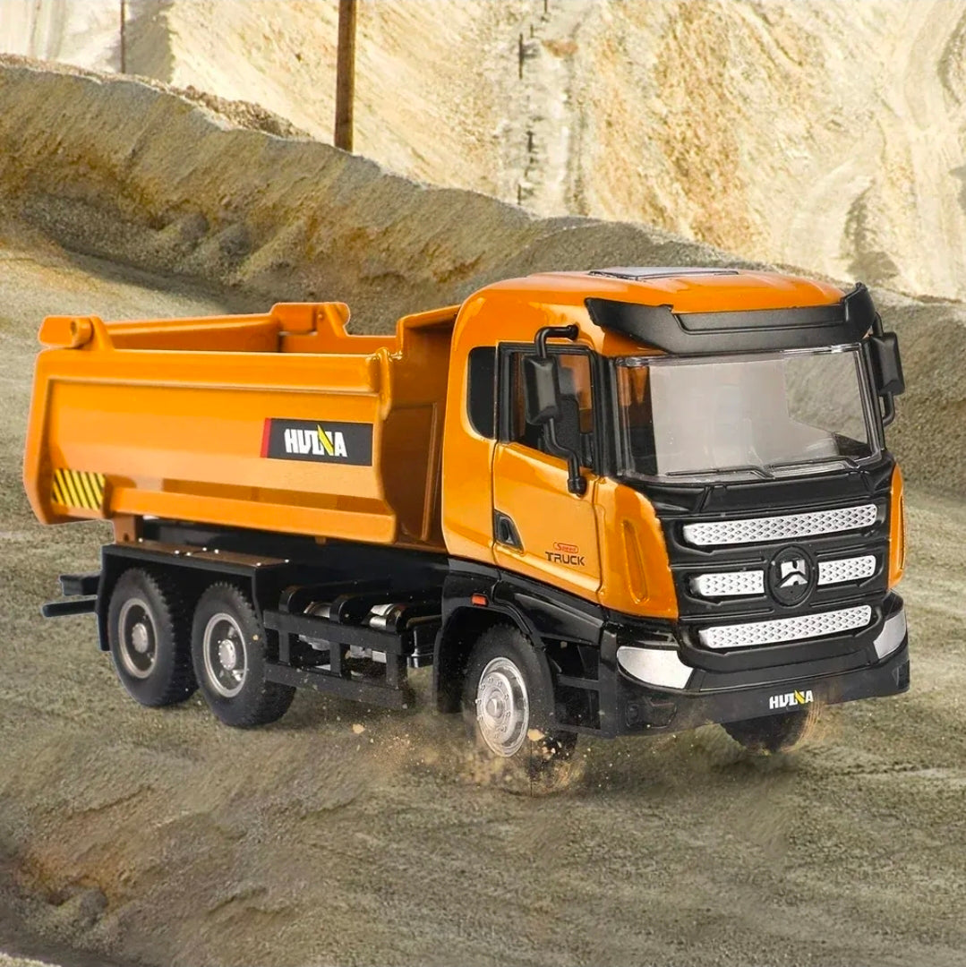 Camión Tolva a Escala 1:50 de Metal – Juguete Tipo Dump Truck Profesional HUINA para Niños y Coleccionistas
