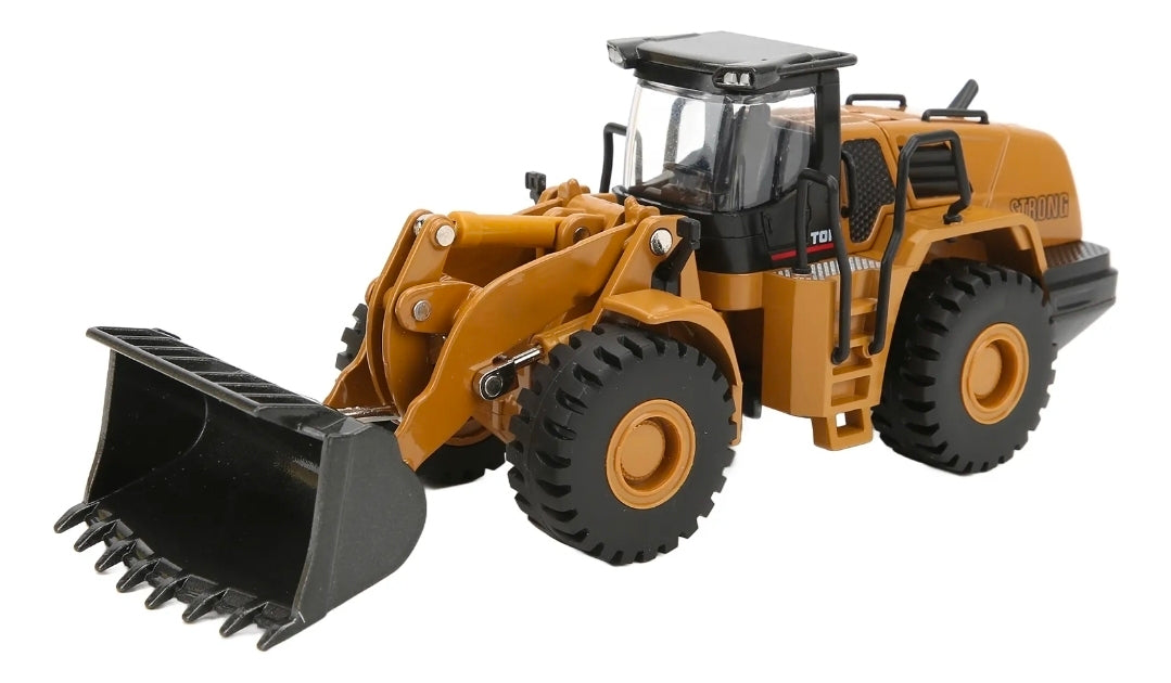 Cargador Frontal Bulldozer a Escala 1:50 Die-Cast Metal – Maquinaria de Construcción.