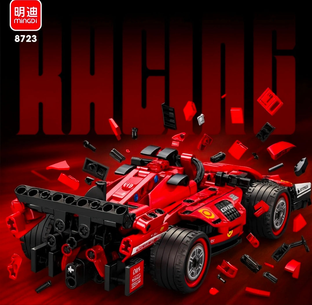 Auto de Carreras RC Inspirado en  Ferrari tipo lego para Armar 315 Piezas – Control Remoto 2.4GHz Racing Super Speed