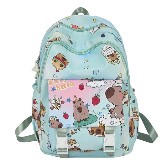 Mochila Broches Gran Capacidad Capibara